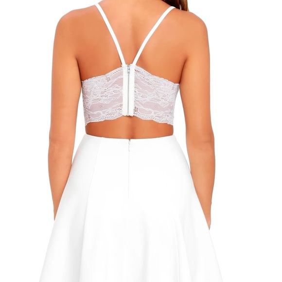 NWT Ivory Lace Skater Dress Size S - Picture 5 of 8